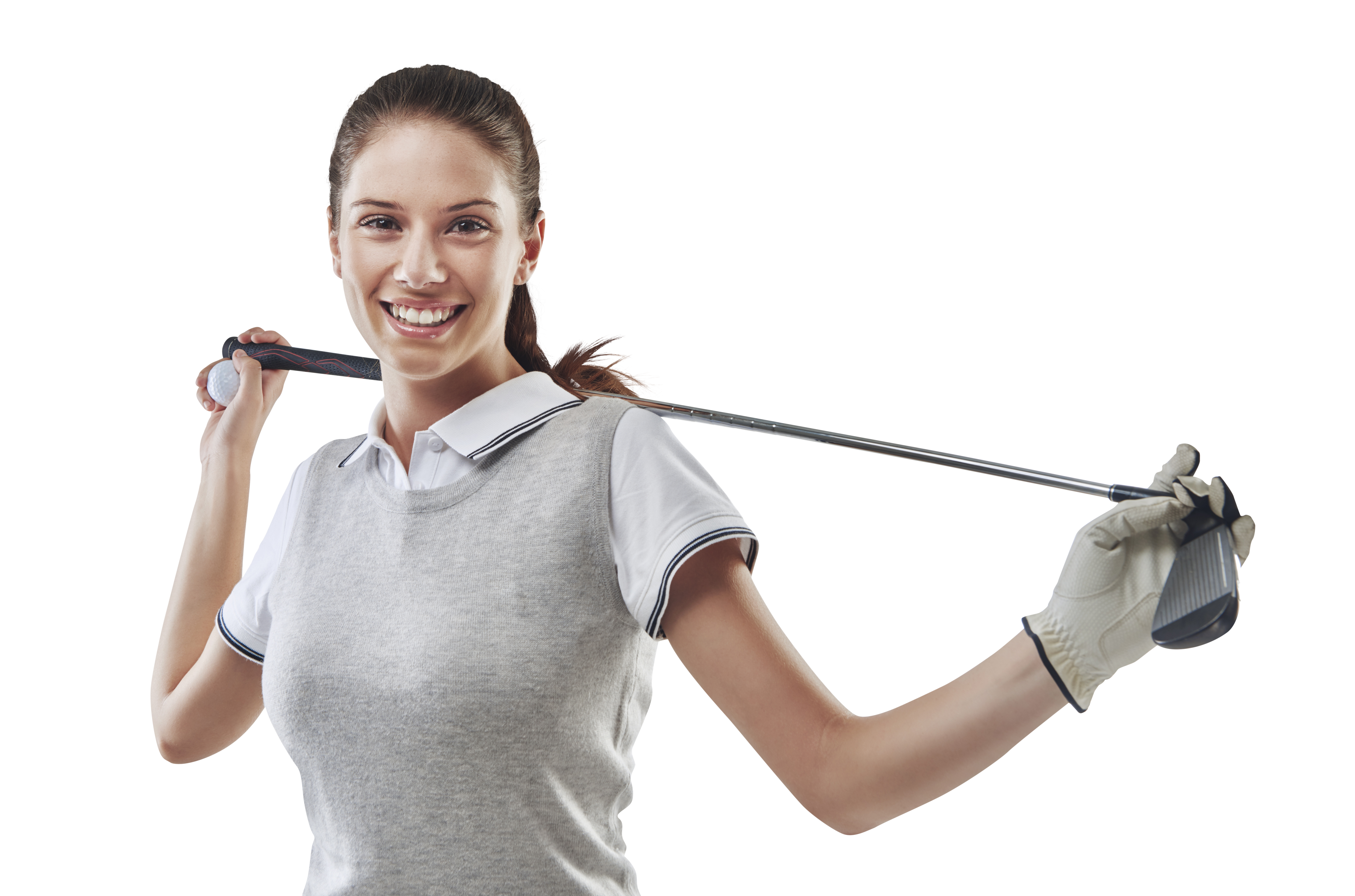 golf lady smiling